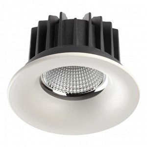 357602 SPOT NT18 229 белый Встраиваемый светильник IP44 LED 3000K 10W 100-265V DRUM