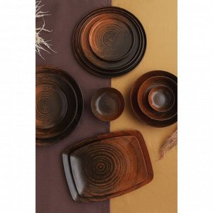 Тарелка подстановочная Lykke brown, d=30 см, цвет коричневый