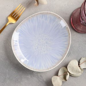 Тарелка пирожковая «Гравитация», 17х16 см, цвет голубой