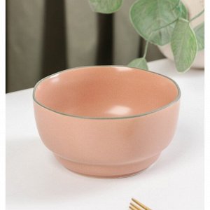 Миска «Крем», 11?5,5 см, цвет розовый