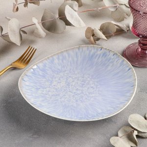 Тарелка десертная «Гравитация», 22?20,5 см, цвет синий