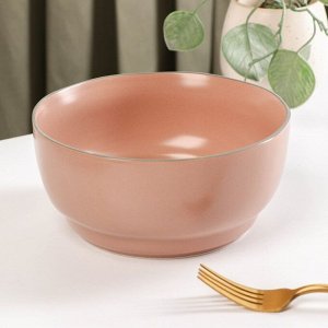 Салатник «Крем», 17,3x7,8 см, цвет розовый