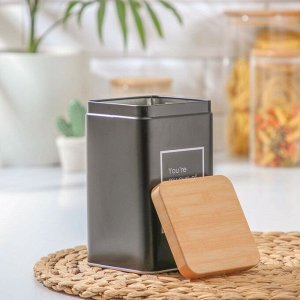 Банка для сыпучих продуктов «Lifestyle чай», 9*9*15 см
