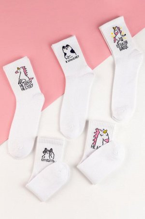 Набор женских носков 5 пар в подарочной коробке