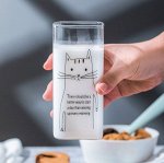 Стакан стеклянный &quot;Кот&quot;