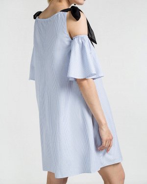 Платье жен. (002125) бело-синий