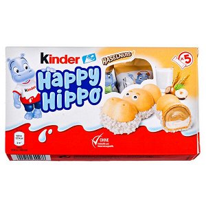 печенье Киндер Happy Hippo Haselnuss 103.5 г 1 уп.х 10 шт.