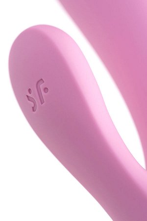 Нереалистичный вибратор Satisfyer Mono Flex, силикон, розовый, 20,4 см.