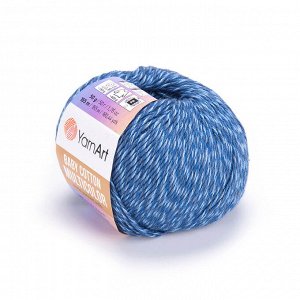Пряжа YarnArt Baby Cotton Multicolor цвет №5210 Тёмно-голубой