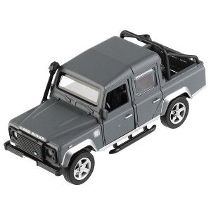 DEFPICKUP-12MAT-GY Машина металл LAND ROVER DEFENDER PICKUP МАТОВЫЙ 12 см, двер, багаж, кор. Технопарк в кор.2*36шт