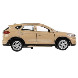 TUCSON-12-BG Машина металл HYUNDAI TUCSON длина 12 см, двери, багаж., инер, бежевый, кор. Технопарк в кор.2*36шт