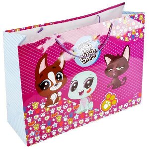 CLRBG-PSH-05 ПАКЕТ ПОДАРОЧНЫЙ "ИГРАЕМ ВМЕСТЕ" LITTLEST PET SHOP 46Х61Х20СМ, БУМ., ГЛЯНЦЕВЫЙ УП-12ШТ в кор.6уп