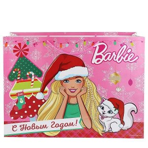 CLRBG-BRBNY-05 Играем Вместе. Barbie. С Новым Годом! Пакет подарочный 46х61х20см, бум., в пак. уп-12шт в кор.6уп