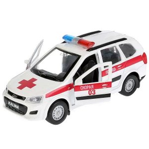 SB-16-46-A-WB Машина металл LADA kalina cross СКОРАЯ, 12 см, двери, багаж., инерц., кор. Технопарк в кор.2*24шт