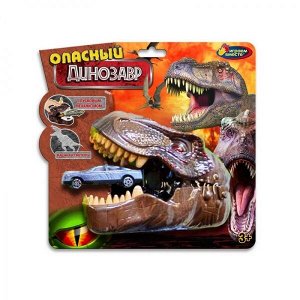 2003C036-R Настольная игра опасный динозавр, машинка с запуском, блист.22*22*8см Умные игры в кор.2*48шт