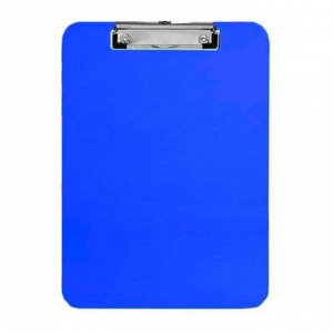 Планшет А4, с верхним прижимом, картон +ПВХ, синий, толщина 1,75мм, Attomex