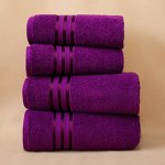 Набор полотенец для лица Harmonika цвет: пурпурный (50х80 см - 4 шт)