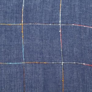 Палантин женский текстильный, цвет синий, размер 70х190