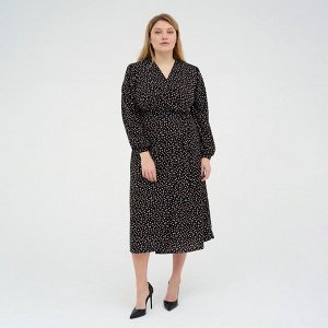Платье женское MIST, plus-size,  р.56, черный