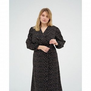 Платье женское MIST, plus-size,  р.56, черный