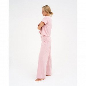 Пижама женская (футболка и брюки) KAFTAN &quot;Basic&quot; размер 48-50, цвет розовый
