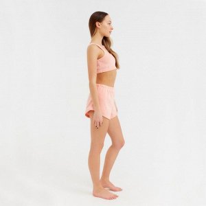 Комплект женский (топ, шорты) MINAKU: Home collection, цвет персик, размер 42