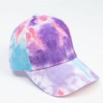 Кепка женская Tie-dye , цвет фиолетовый, размер 56-58