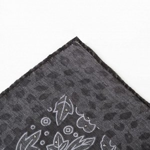 Платок женский, цвет чёрный, размер 70х70
