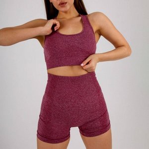 Шорты женские спортивные пуш-ап, розовый, L Russian Brand