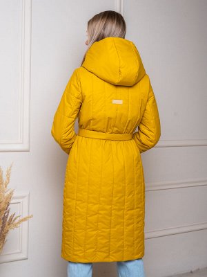 Пальто женское 'Голд' горчица