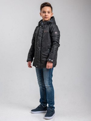 Куртка демисезонная для мальчика М-22 темно-серый