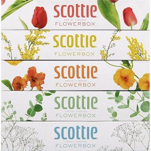 Японские салфетки &quot;Scottie Flowerbox&quot; двухслойные 160шт, Япония