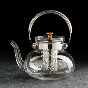 Чайник заварочный «Весна», 1,2 л, 20x15x14,5 см, с металлическим ситом