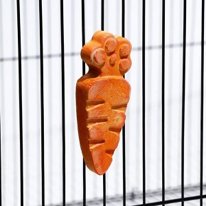 Минеральный камень "Пижон" для грызунов, морковка, 35 г