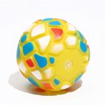 Игрушка пищащая &quot;Мяч-пятнашка&quot; для собак, 7 см, жёлтая