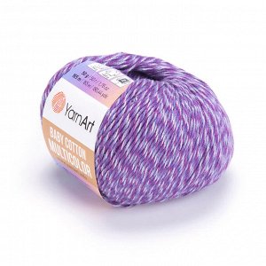 Пряжа YarnArt Baby Cotton Multicolor цвет №5218 Фиолетовый меланж