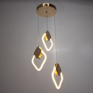 Светильник BayerLux 1794/3 LED 72Вт 3000К золото 43х43х23-123см