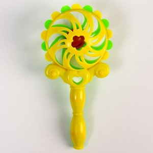Погремушка «Солнышко», на  палочке, цвет МИКС