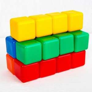 Набор цветных кубиков, «Смешарики», 20 шт., 4x4 см