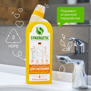 SYNERGETIC Средство биоразлагаемое для мытья сантехники 5в1 0,7л