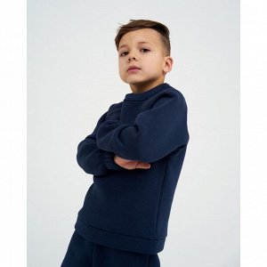 Костюм детский с начёсом (джемпер, брюки) KAFTAN Basic line 38 (146-152 см), синий