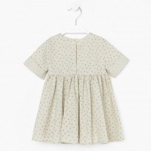 Платье для девочки MINAKU: Cotton Collection цвет зеленый, рост