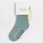 Носки детские махровые со стопперами MINAKU, цвет зеленый