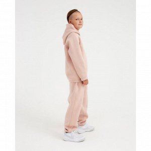 Худи детское MINAKU: Basic Line KIDS, пудровое.