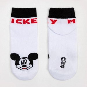 Носки "Mickey Mouse", Микки Маус, белый, 12-14 см