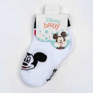 Носки "Mickey Mouse", Микки Маус, белый, 6-8 см