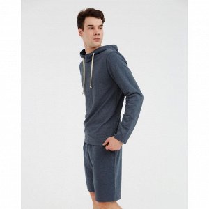 Худи мужское MINAKU: Casual collection MAN цвет графит меланж