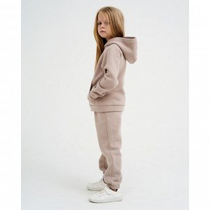 Костюм детский с начёсом (толстовка, брюки) KAFTAN "Basic line" 36 (134-140), бежевый