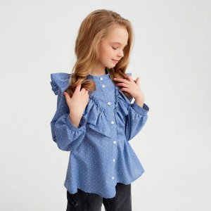 Рубашка детская MINAKU: Cotton collection цвет синий.