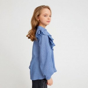 Рубашка детская MINAKU: Cotton collection цвет синий, рост 116